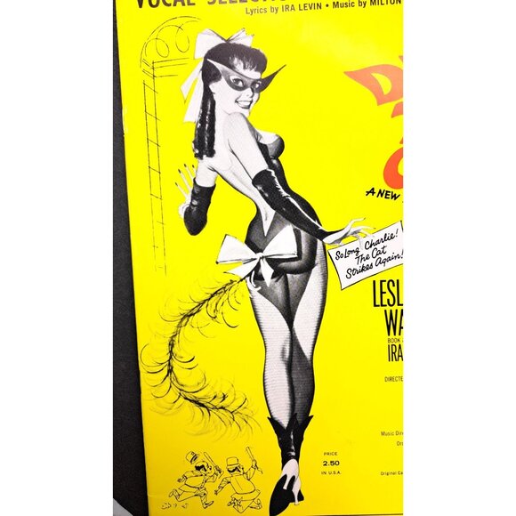 Vintage Drat The Cat Musical Songbook Vocal Sheet Music Book 1966 First Edition - Picture 2 of 8